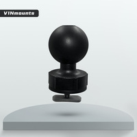 Tête de boule VINmounts 1,5 pouces & base rail boulon en T, adaptée aux kayaks, bateaux, canoës et plus VIN-C-008