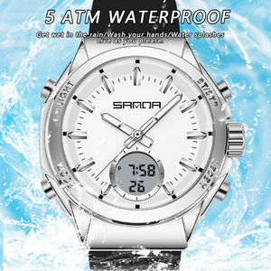 Reloj Deportivo Digital Multifuncional Sanda 9103 con Doble Pantalla, Alarma, Temporizador y Resistencia al Agua - Product Image 6