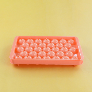 Bandeja de Plástico para Cubitos de Hielo con Tapa, 33 Cavidades, PP, Fácil de Desmoldar, Molde Redondo para Cubitos de Hielo, Contenedor de Hielo - Product Image 2