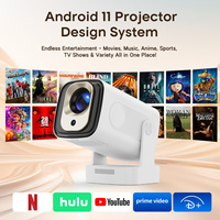 Proyector BT Air Mouse con Control Remoto por Voz 1080P HY310 330 ANSI, Enfoque Automático, Corrección Trapezoidal Automática, WiFi 6, BT5.4, Android 14, Portátil para el Hogar