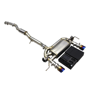 Tuyau d'échappement en alliage de titane OEM avec commande à distance de la valve pour <span class=keywords><strong>Audi</strong></span> <span class=keywords><strong>TT</strong></span> <span class=keywords><strong>MK1</strong></span> Type 8N 1.8T 1998-2006, échappement Catback - Product Image 1