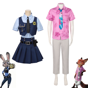Disfraz de Cosplay de Anime de la Película de TV de Zootopia, Divertido Disfraz de <span class=keywords><strong>Nick</strong></span> el Zorro y <span class=keywords><strong>Judy</strong></span> Hopps, Gran Venta - Product Image 1