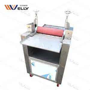 Ticari elektrikli balık fileto soyucu kaldırma kaplama Peelingremoval Skiner temizleme makinesi yayın balığı cilt kaldırma makinesi