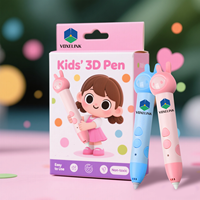 Stylo d'imprimante 3D professionnel lumière LED animale en plastique automatique pour le prix PLA Filament PCL Culture Imagination des enfants
