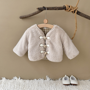 <span class=keywords><strong>เสื้อ</strong></span>คาร์ดิแกนแฟชั่นฤดูใบไม้ร่วงฤดู<span class=keywords><strong>หนาว</strong></span>สำหรับเด็กผู้หญิงเสื้อโค้ท Mao MAO มีเขาหัวเข็มขัดลำลองสำหรับเด็ก - Product Image 2