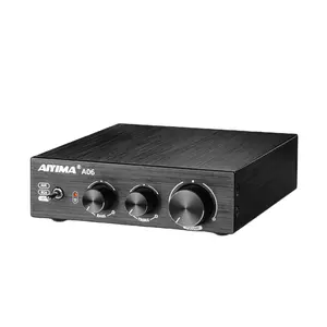 AIYIMA A06 Power Amplifier 160Wx2 Amplpenguat Suara Dual Channel HIFI Stereo Audio Amplifier untuk Speaker Pasif