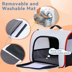 Porte-animaux pour chaton, échantillon gratuit, approuvé par les compagnies aériennes, pour animaux de compagnie de 1 à 12 livres, souple et portable. - Product Image 5