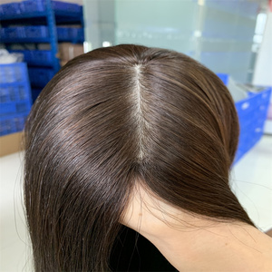 <span class=keywords><strong>Pelo</strong></span> humano remy de 18 pulgadas, base de seda <span class=keywords><strong>balayage</strong></span> marrón con 150% de densidad, trama de piel invisible <span class=keywords><strong>en</strong></span> la espalda, superventas - Product Image 5