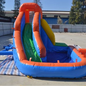 Toboggan aquatique <span class=keywords><strong>gonflable</strong></span> commercial direct usine pour enfants, avec <span class=keywords><strong>piscine</strong></span> intégrée, idéal pour l'extérieur et le jardin - Product Image 2