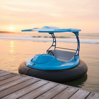 Bateaux tamponneurs électriques gonflables en fibre de verre pour 2 adultes, capacité 100-500 kg, pour l'extérieur, en promotion