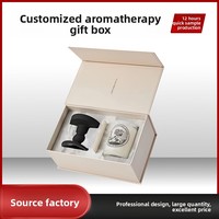 Boîte d'emballage cadeau créative personnalisée universelle pour parfum d'aromathérapie, vide, avec fermeture magnétique, en forme de livre, estampillée, sac fourre-tout