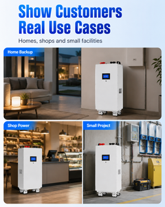Vertical Stackable <b>Battery</b> 51.2V 280Ah 15kWh Hybrid Grid Solar Storage <b>Battery</b> with CAN Communication for Home Use Grade - Product Image 4