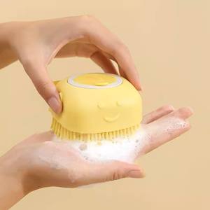 Cepillo de Baño Portátil Reutilizable de Silicona GS para Perros, Dispensador de Champú Antiderrames, Masaje con Burbujas, Cerdas Suaves para Perros y Gatos - Novedad 2026 - Product Image 6