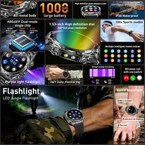 LIGE BWAK105 (2 Cinturini) Smartwatch con 8 Giorni di Autonomia per Uomo, Risposta e Effettuazione Chiamate, Frequenza Cardiaca, SpO2, Torcia, Compatibile con Android e iOS - Product Image 6