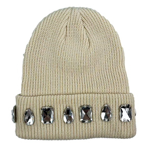 Bonnet de <span class=keywords><strong>mode</strong></span> de style personnalisé de haute qualité avec strass OEM & ODM pour le voyage Bonnet d'hiver de couleur personnalisée pour dames - Product Image 4