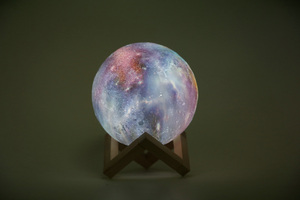 Promozionale decorativo 3D stampa <span class=keywords><strong>star</strong></span> <span class=keywords><strong>sky</strong></span> Stand 16 colori ricaricabile LED Night Light Globe Shape Nursery Decor night light - Product Image 5