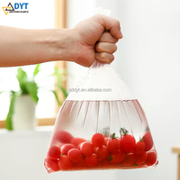 Sac en plastique transparent à ouverture plate de type extractible pour le stockage des aliments