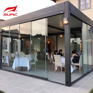 Fabricación 3x3 3x4 5x5 5x4 pérgola totalmente automática retráctil deslizante impermeable <span class=keywords><strong>terraza</strong></span> <span class=keywords><strong>techo</strong></span> aluminio pérgola habitación soleada - Product Image 1