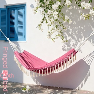 <span class=keywords><strong>Hamaca</strong></span> ligera con borlas nórdicas, Columpio <span class=keywords><strong>de</strong></span> lona grueso duradero para interiores/exteriores para patio, Camping, viajes, venta al por mayor - Product Image 4