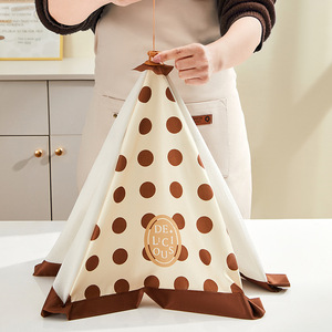 Foldable Food Cover Round Mesh Flyproof Dustproof Table Cover For Leftovers Washable Cute Design - Product Image 4