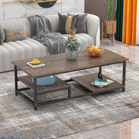 AILICHEN Table basse minimaliste pour chambre à coucher cadre en acier Table basse style plaque Table basse