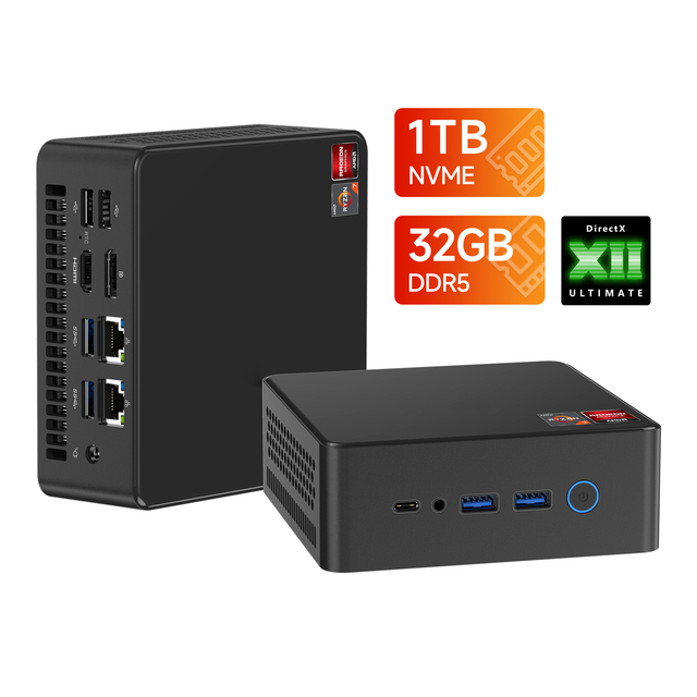 Mini PC Gaming CPU AMD R7 32GB RAM 512GB 8Cores 16Threads Desktop Computer Game CPU Mini PC Gamimg PC Portable R7 Laptop