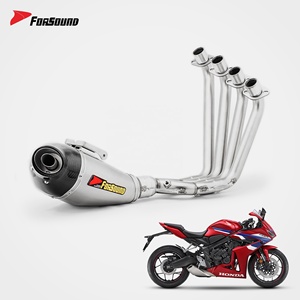 Sistema de Escape para Motocicleta Forsound, Precio de Fábrica al por Mayor, Acero Inoxidable con Acabado Flameado, Tubo Completo para HONDA CBR650R, Piezas de <span class=keywords><strong>Moto</strong></span> - Product Image 6