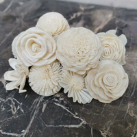 Fleurs séchées naturelles artisanales en gros pour la décoration intérieure, fleurs en bois Sola en vrac, diffuseur de parfum en fleurs Sola avec bâtonnets ou mèche en coton