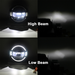 Kits de faros delanteros Halo de aluminio de 7 pulgadas Blanco Azul Ámbar Haz Alto y Bajo para JK <span class=keywords><strong>Lada</strong></span> <span class=keywords><strong>4x4</strong></span> <span class=keywords><strong>Urban</strong></span> Niva - Product Image 6