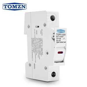 Portafusibles 1P 1100V 10*38mm con Fusible PV, Certificado CE, Protección de Bajo Voltaje para Sistemas Solares H415 - Product Image 1