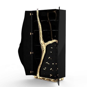 Mueble Bar para Licores y Vinos para Sala de Estar, Muebles Artísticos Modernos de Lujo, Gabinetes de Bar BOCA-CB-01-PIXEL, Mueble Bar para Licores BOCA - Product Image 4