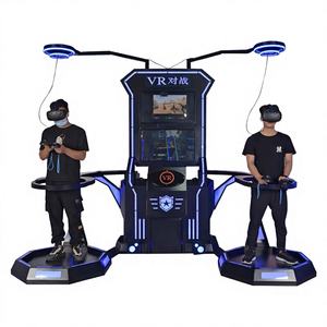 เครื่องจำลองการแข่งรถและยิงปืนแบบอินเทอร์แอคทีฟ VR สำหรับผู้เล่นสองคน พร้อมแว่นตา VR โลหะ สำหรับสวนสนุกในร่ม/กลางแจ้ง - Product Image 1