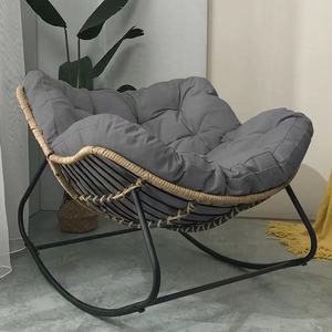 Ghế thư giãn bằng mây sắt hình tổ chim, dành cho ban công, nội thất gia đình, ghế dài thư giãn, ghế ngả lưng để ngồi, nằm, nghỉ ngơi - Product Image 6