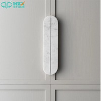 Poignée de porte de placard en marbre travertin HZX 32x4x2cm, écologique, durable, luxe, sculptée à la main, moderne, style wabi-sabi, décoration intérieure