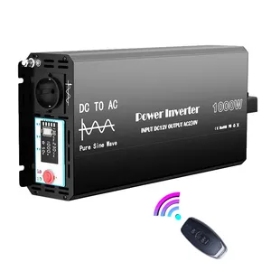 德穆达OEM单相频率电能功率逆变器dc 12v 24v至交流110V 220V 240V 1kw 1500w 2kw 3kw