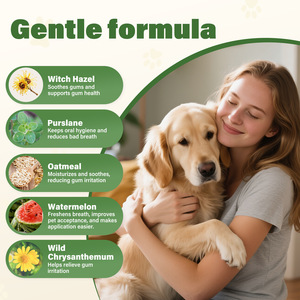 Brosse à dents pour animaux de compagnie, dentifrice intégré, nettoyage buccal pour chats et chiens, élimination des tartres, mauvaise haleine, kit pour chien, brosse à dents pour chat - Product Image 3