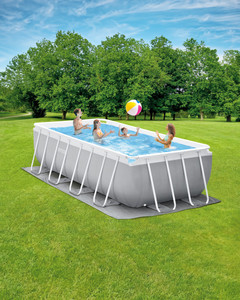 <span class=keywords><strong>Intex</strong></span> 26784 300cmX175cmX80cm Acero inoxidable PVC Marco <span class=keywords><strong>rectangular</strong></span> <span class=keywords><strong>Piscina</strong></span> de suelo para <span class=keywords><strong>cubierta</strong></span> familiar para jardín al aire libre - Product Image 2