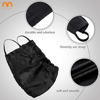 Gorros de doble capa ajustables para barba, pañuelo protector facial, capa de peluquería, babero reutilizable para dormir, gorro para barba al por mayor