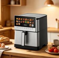 Friteuse à air intelligente multifonctionnelle OEM ODM 8,5 L à double chauffage