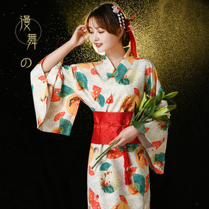 Kimono japonais traditionnel Yukata <span class=keywords><strong>avec</strong></span> nœud Obi imprimé floral pour <span class=keywords><strong>femme</strong></span>, idéal pour les fêtes et la photographie - Product Image 3