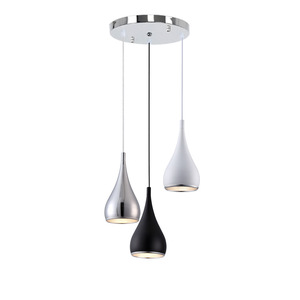 Lampe suspendue moderne à LED E26, luminaire de plafond rond à tête unique pour chambre à coucher, salon, bureau, salon de thé - Product Image 5