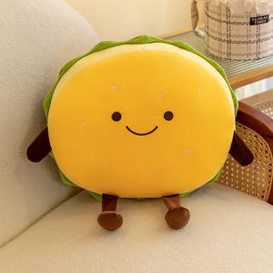 Oreiller Hamburg, même type d'oreiller tendance sur internet, frites, hamburger, peluche, oreiller alimentaire, cadeaux d'anniversaire pour hommes et femmes - Product Image 2