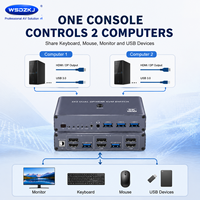 Convertisseur HDMI DP Hardrock 4K 8K avec Hub USB 3.0 en Acier Inoxydable, Plug & Play, Partage Multi-Appareils, Certifié FCC