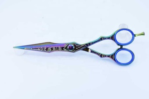 กรรไกรตัดผม OBEXA Professional 7.5 นิ้ว รุ่นพรีเมียม J2 ผลิตจากเหล็กกล้าไร้สนิมญี่ปุ่น สำหรับคนถนัดขวา พร้อมสกรูปรับระดับ ใบมีดตรง - Product Image 2