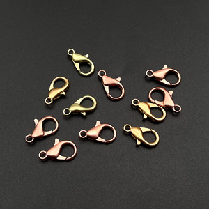Boucle en alliage de zinc en forme d'écrevisse 302 pour la fabrication de bracelets, apprêts de bijoux plaqués en forme de goutte - Product Image 2