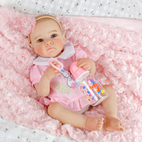 Poupées Bébé Reborn Lifereborn Pas Chères 40CM 16'' Nouveau-né Corps Silicone Vinyle pour Filles Cadeaux d'Anniversaire