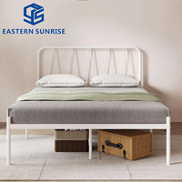 Cadre de lit simple et durable en métal pour lit simple, lit queen/king size, pour enfants/adultes, meubles de chambre à coucher