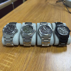 Reloj mecánico esqueleto de acero inoxidable completamente automático para hombre 2025, multifuncional, OEM, ODM, logotipo personalizado, hueco luminoso - Product Image 1