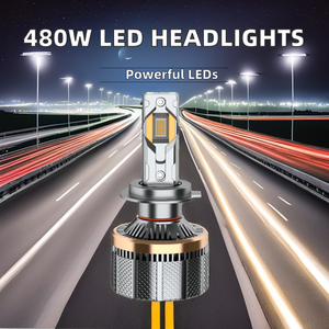 Nuevo Diseño Faro LED de Alta Potencia 480W 50000LM Chips 3570 Canbus Fácil Instalación H1, H3, <span class=keywords><strong>H11</strong></span>, 9005, 9006, H4, H13, 9004, H7 - Product Image 5