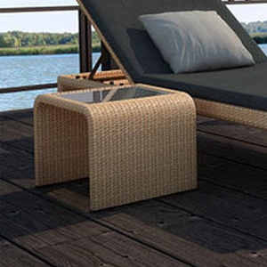 Chaise longue <span class=keywords><strong>de</strong></span> <span class=keywords><strong>jardin</strong></span> en rotin PE pour l'extérieur avec coussins, pour piscine, <span class=keywords><strong>jardin</strong></span>, cour, design moderne et simple, résistante au soleil, pliable - Product Image 6